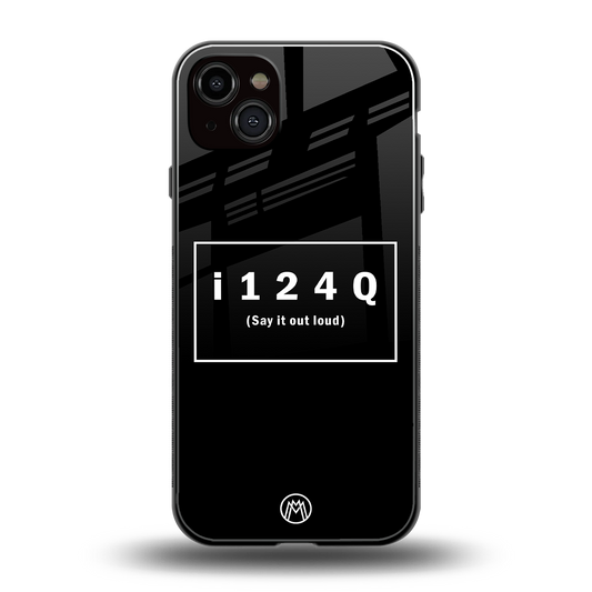 i124q back phone cover | glass case for iphone 15 plus