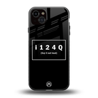 i124q back phone cover | glass case for iphone 14 plus
