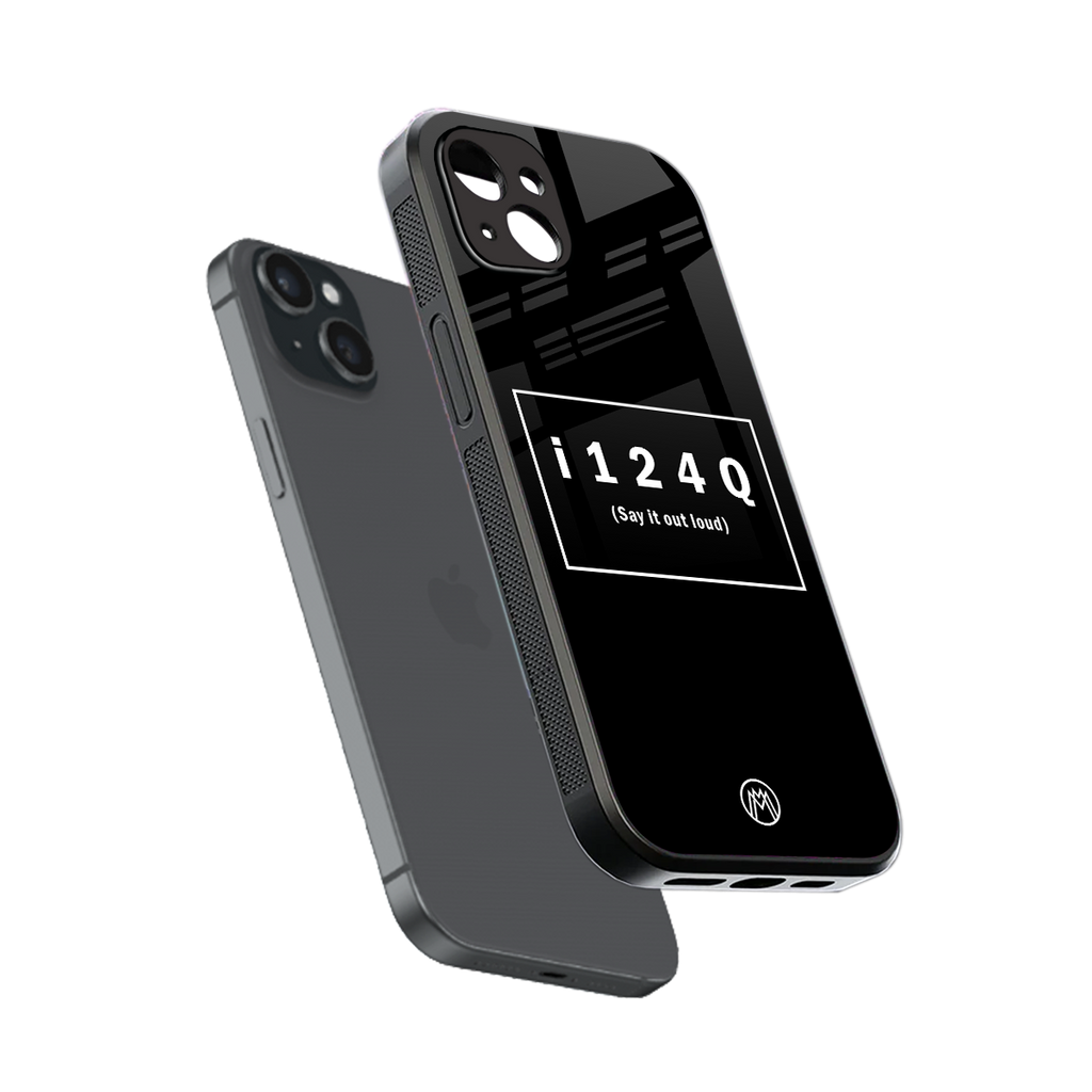 i124q back phone cover | glass case for iphone 15 plus