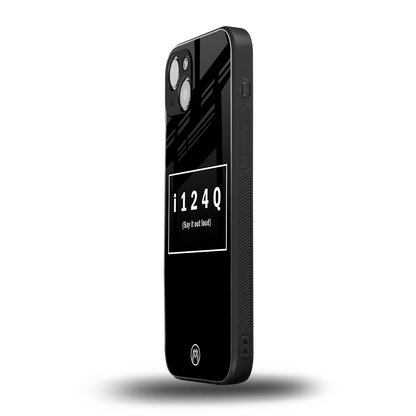 i124q back phone cover | glass case for iphone 15 plus
