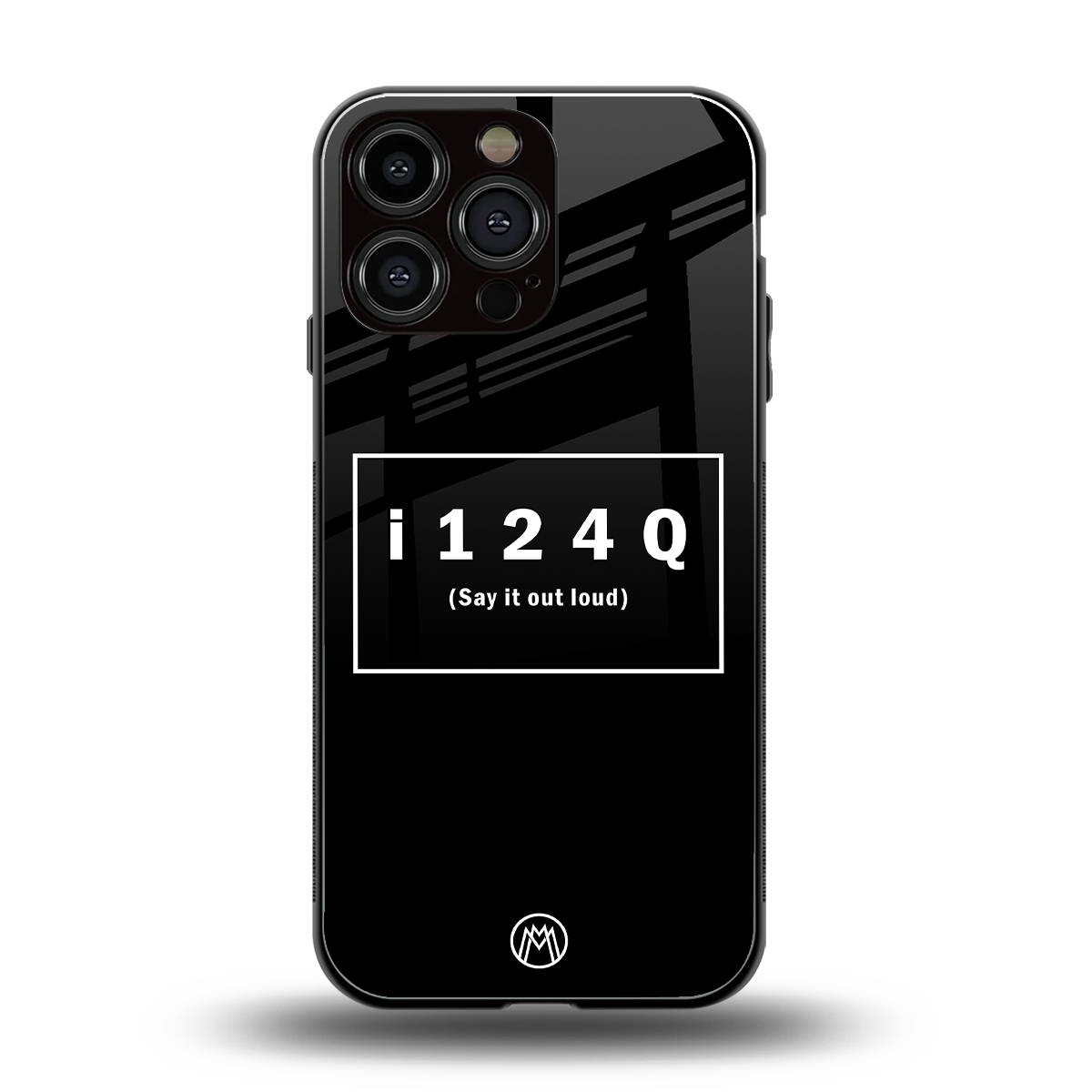 i124q back phone cover | glass case for iphone 14 pro max