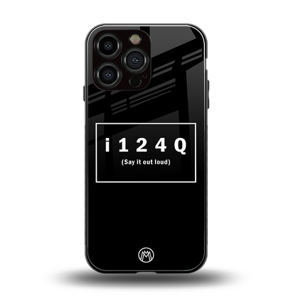 i124q back phone cover | glass case for iphone 14 pro max