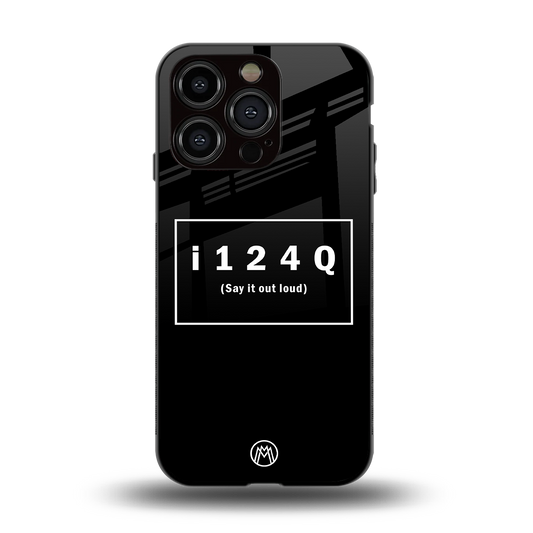 i124q back phone cover | glass case for iphone 14 pro