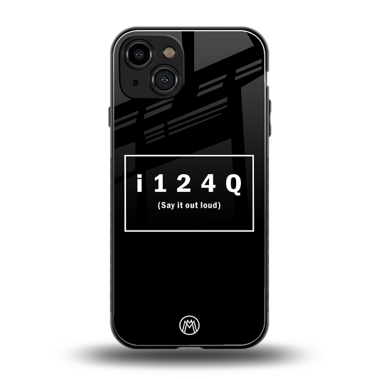 i124q back phone cover | glass case for iphone 14