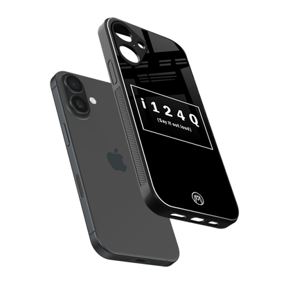 i124q back phone cover | glass case for iphone 16 plus