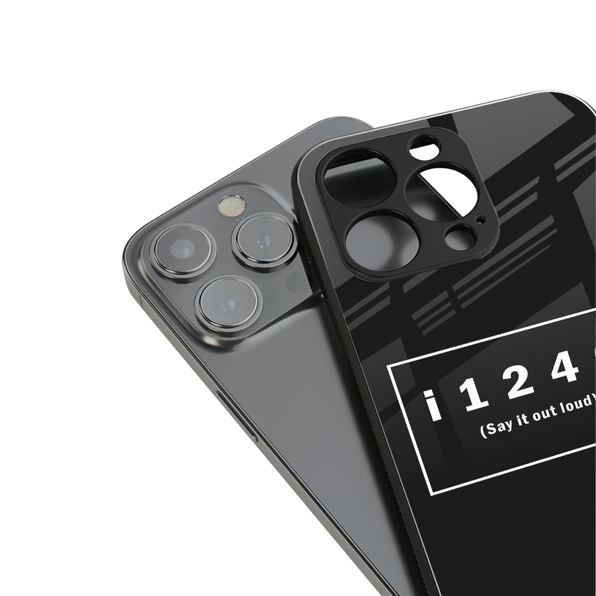 i124q back phone cover | glass case for iphone 13 pro max