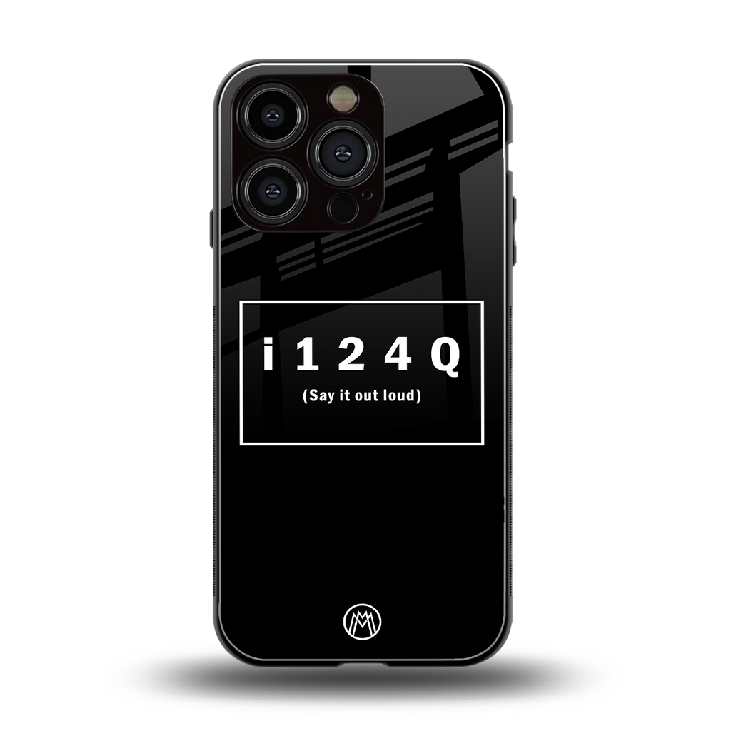 i124q back phone cover | glass case for iphone 16 pro