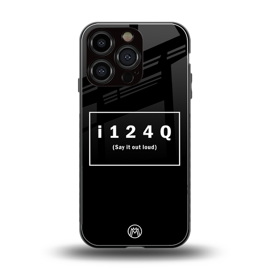 i124q back phone cover | glass case for iphone 16 pro