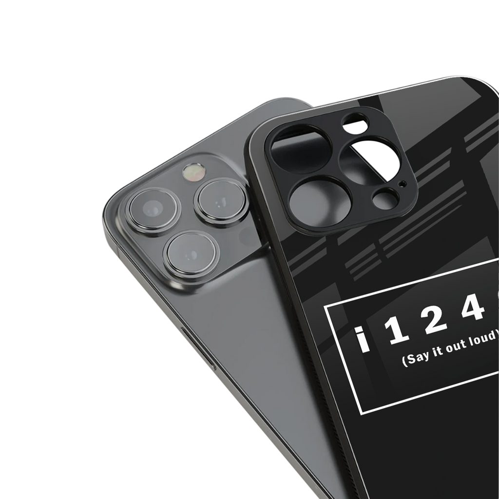 i124q back phone cover | glass case for iphone 14 pro max
