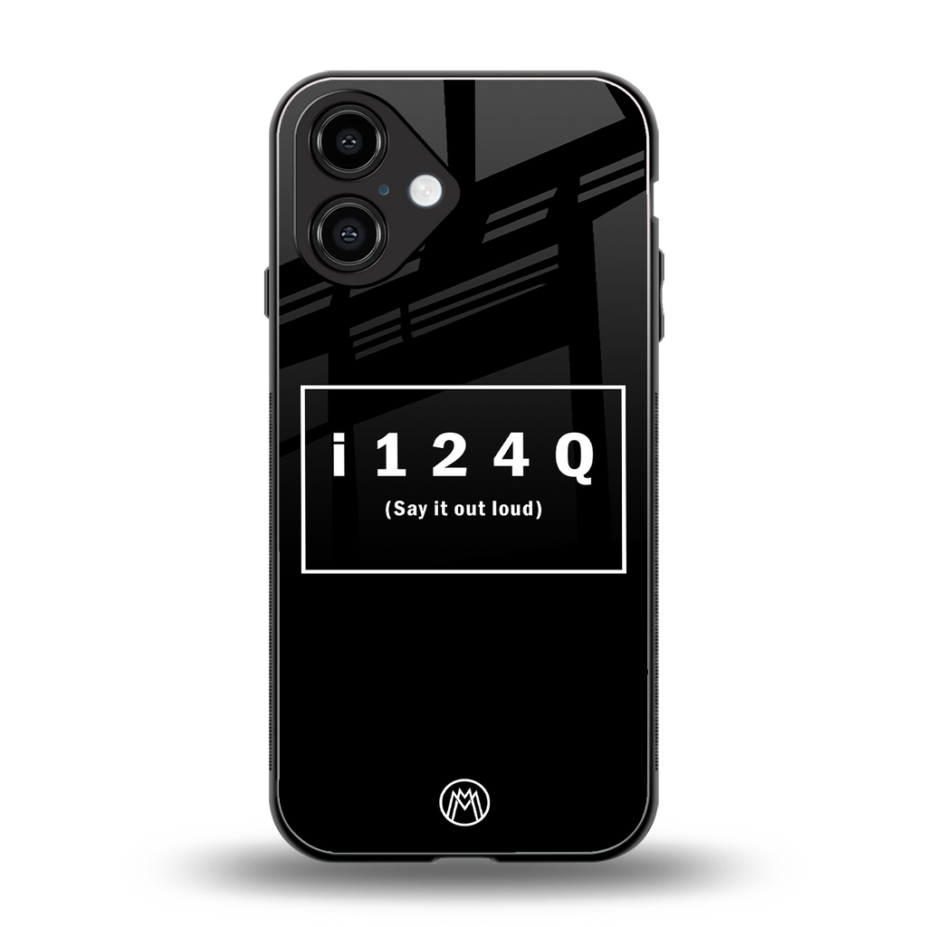 i124q back phone cover | glass case for iphone 16