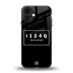 i124q back phone cover | glass case for iphone 16