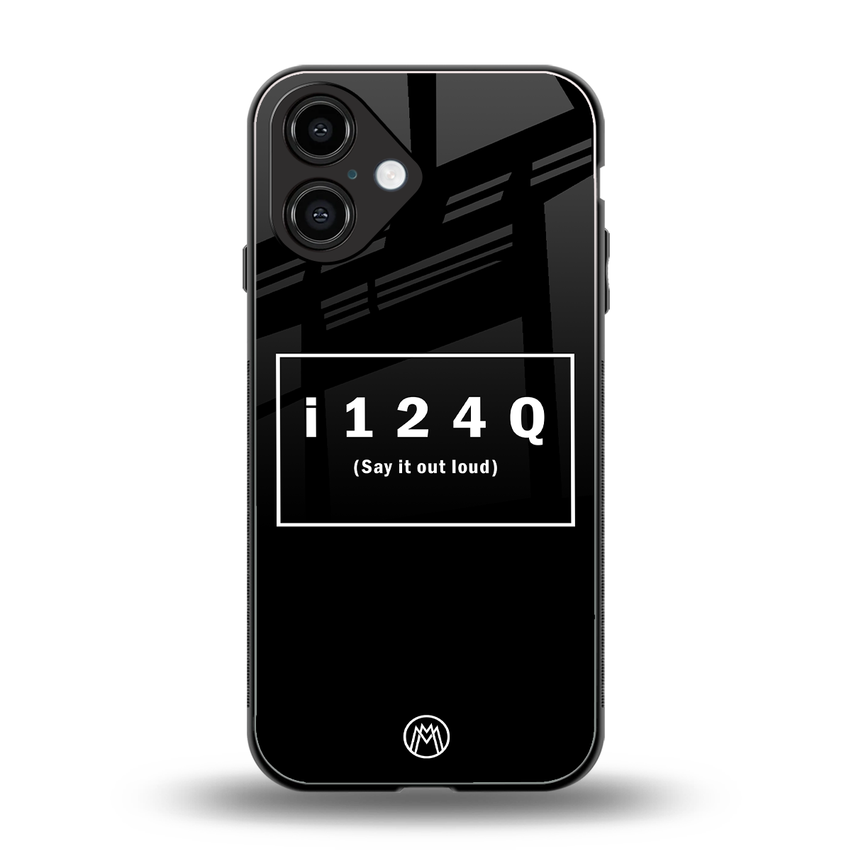 i124q back phone cover | glass case for iphone 16