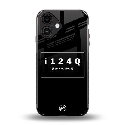 i124q back phone cover | glass case for iphone 16