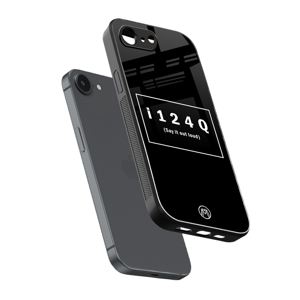 i124q back phone cover | glass case for iphone 16e