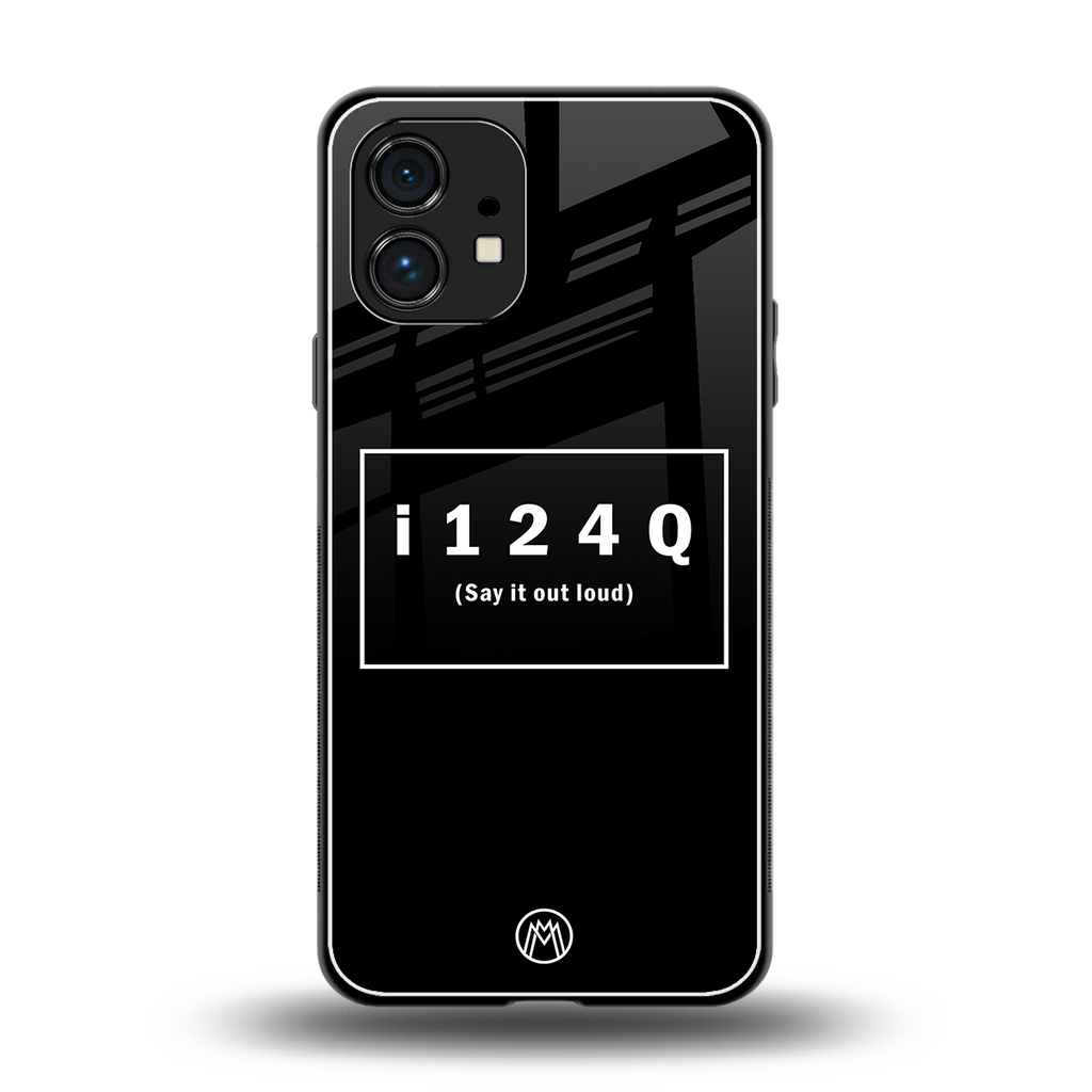 i124q back phone cover | glass case for nothing phone 1