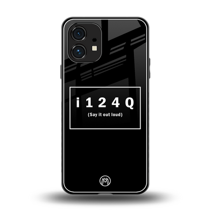 i124q back phone cover | glass case for nothing phone 1