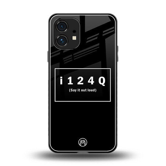 i124q back phone cover | glass case for nothing phone 1