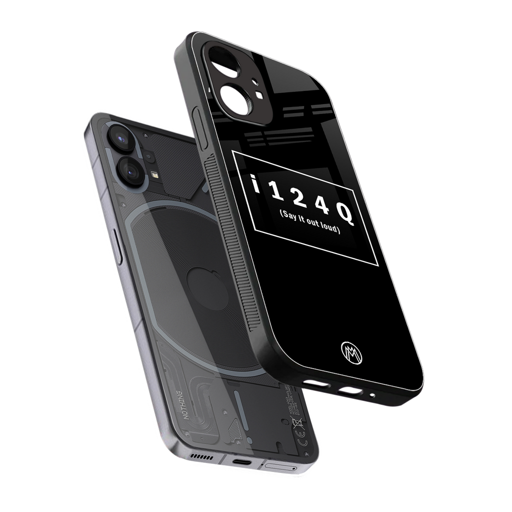 i124q back phone cover | glass case for nothing phone 1