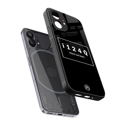 i124q back phone cover | glass case for nothing phone 1