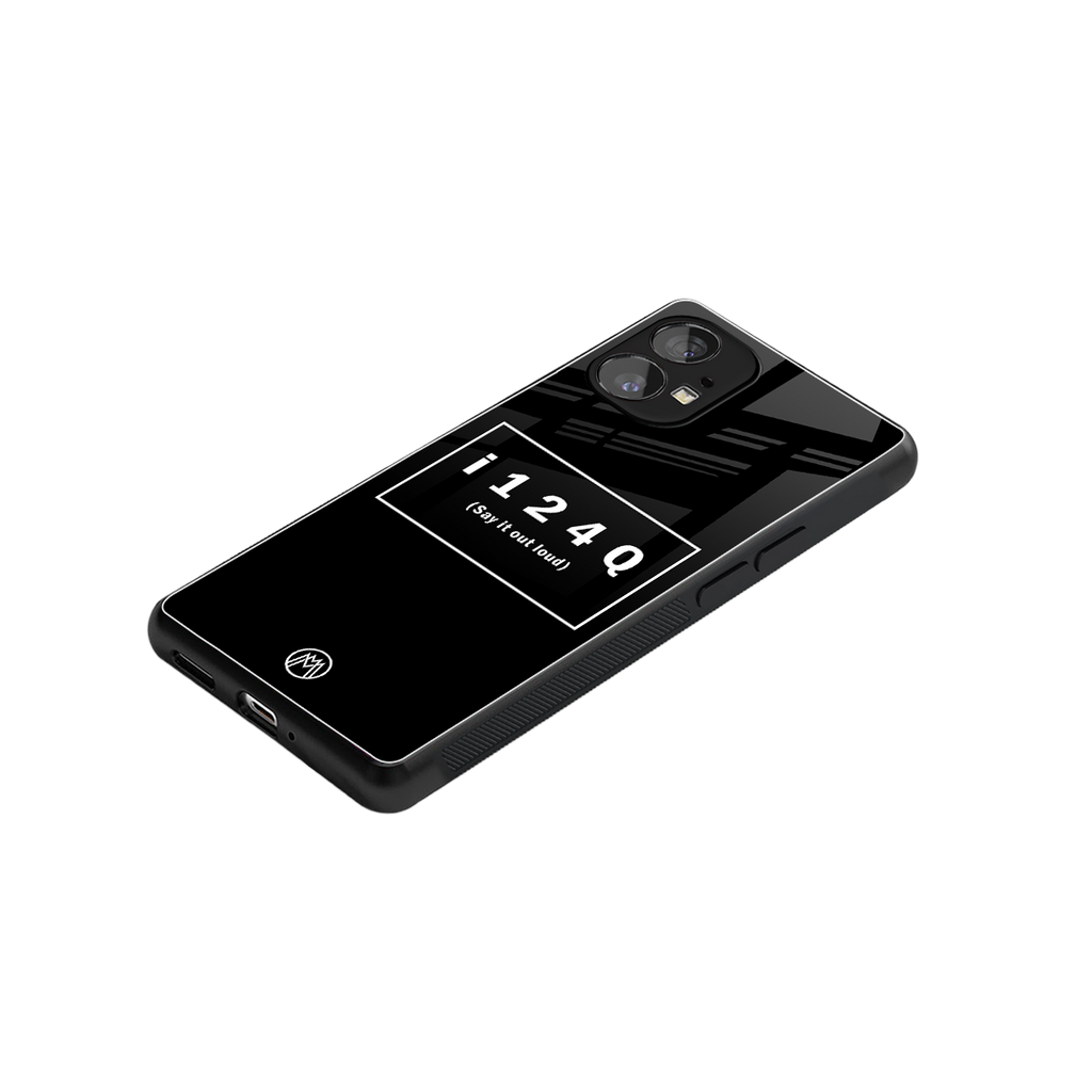 i124q back phone cover | glass case for nothing phone 1