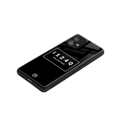 i124q back phone cover | glass case for nothing phone 1