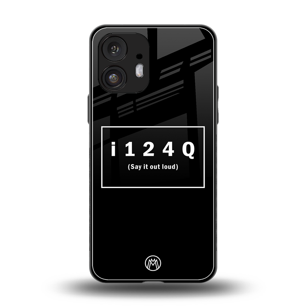 i124q back phone cover | glass case for nothing phone 2