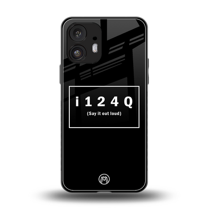 i124q back phone cover | glass case for nothing phone 2