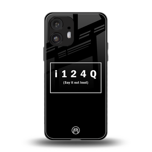 i124q back phone cover | glass case for nothing phone 2