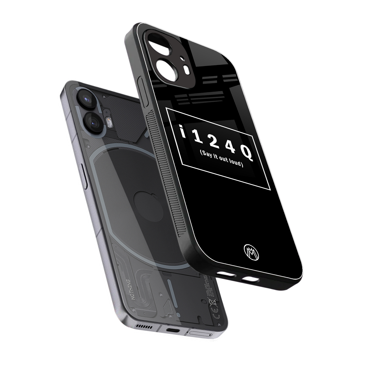i124q back phone cover | glass case for nothing phone 2
