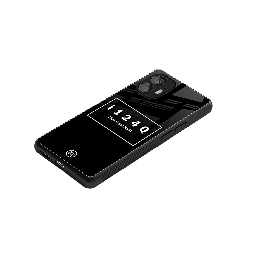 i124q back phone cover | glass case for nothing phone 2