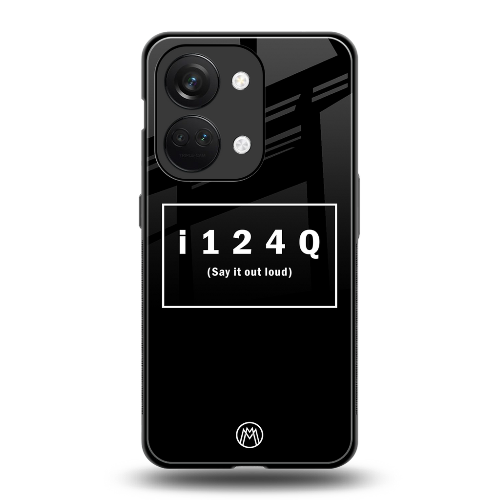 i124q back phone cover | glass case for oneplus nord 3
