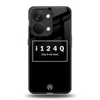 i124q back phone cover | glass case for oneplus nord 3