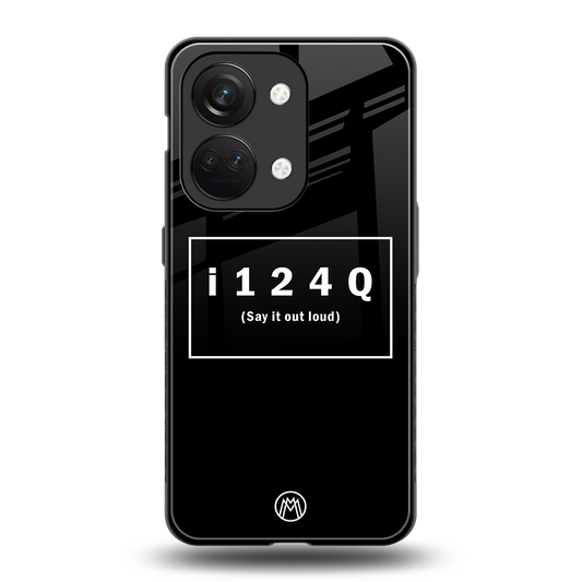 i124q back phone cover | glass case for oneplus nord 3