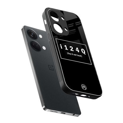 i124q back phone cover | glass case for oneplus nord 3