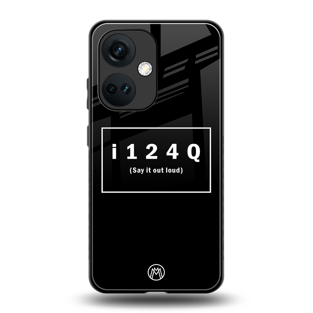 i124q back phone cover | glass case for oneplus nord ce 3