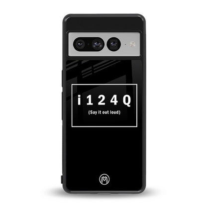 i124q back phone cover | glass case for google pixel 7 pro