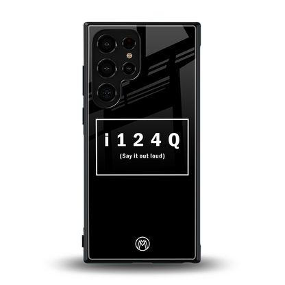 i124q back phone cover | glass case for samsung galaxy s23 ultra