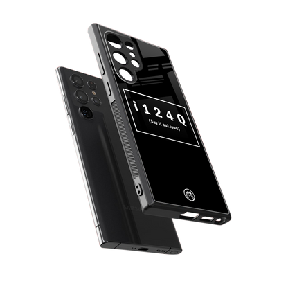 i124q back phone cover | glass case for samsung galaxy s23 ultra