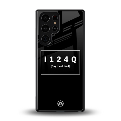 i124q back phone cover | glass case for samsung galaxy s25 ultra