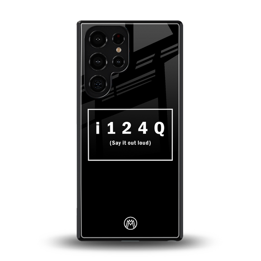 i124q back phone cover | glass case for samsung galaxy s25 ultra