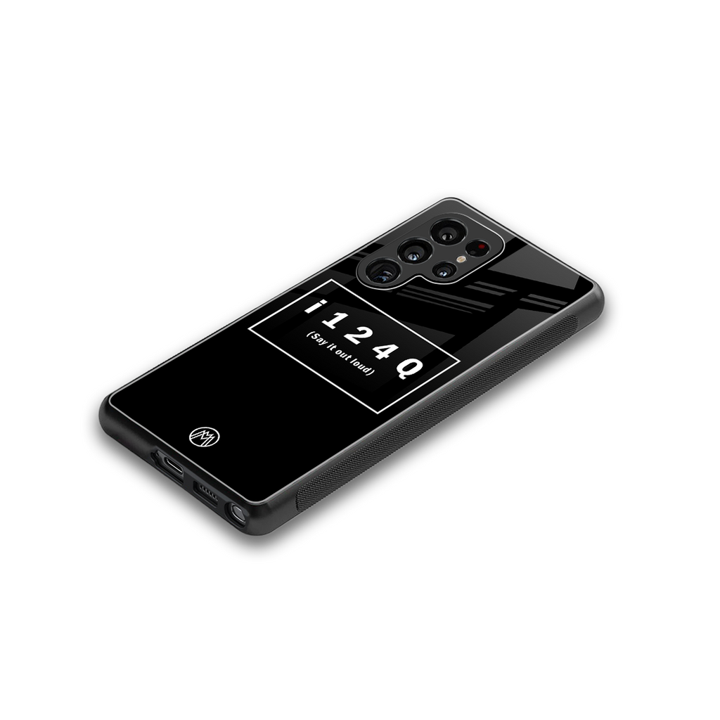 i124q back phone cover | glass case for samsung galaxy s25 ultra