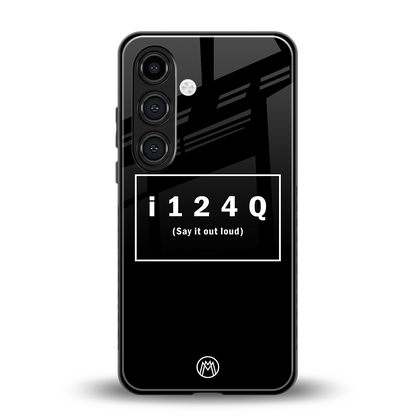 i124q back phone cover | glass case for samsung galaxy s24 fe