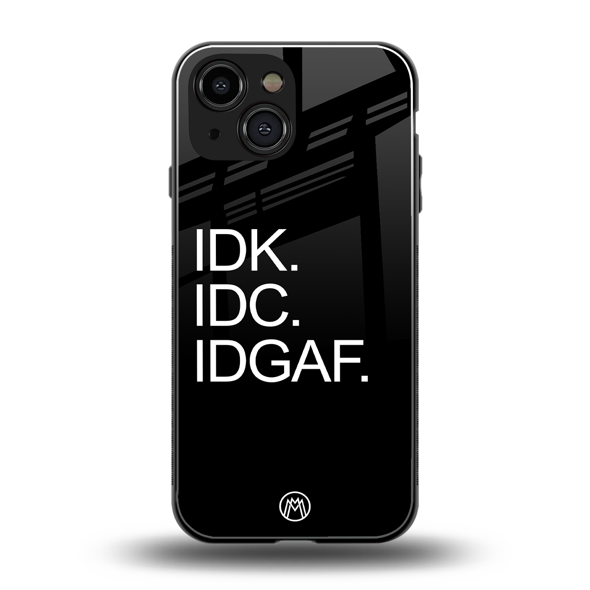 idgaf back phone cover | glass case for iphone 13 mini