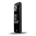 idgaf back phone cover | glass case for iphone 16 pro max
