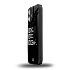 idgaf back phone cover | glass case for iphone 16