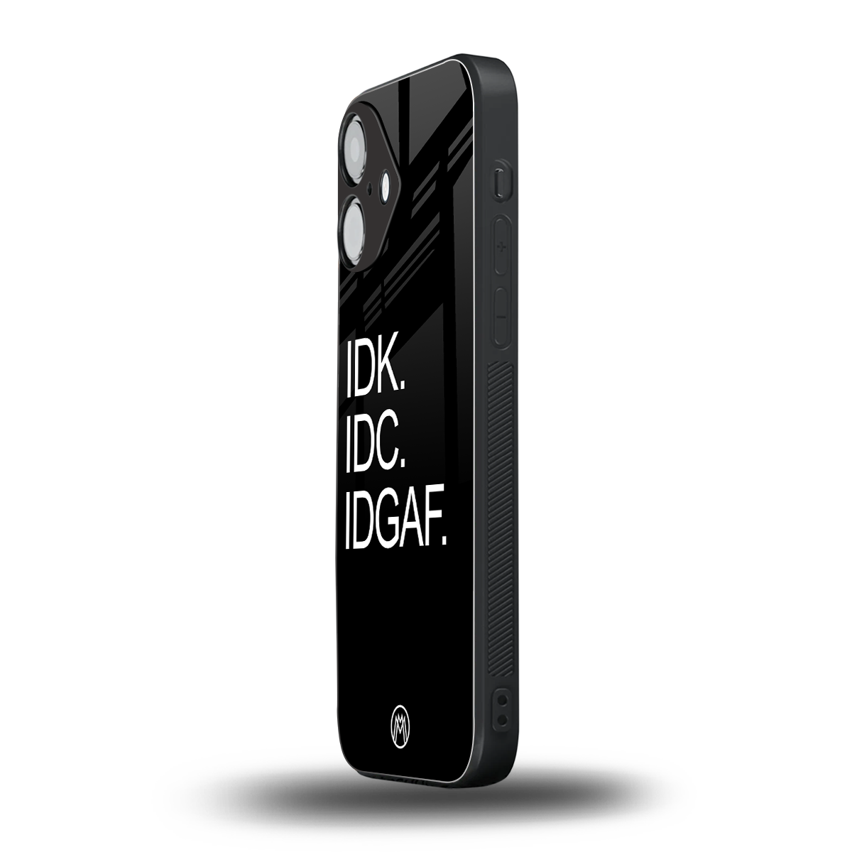 idgaf back phone cover | glass case for iphone 16