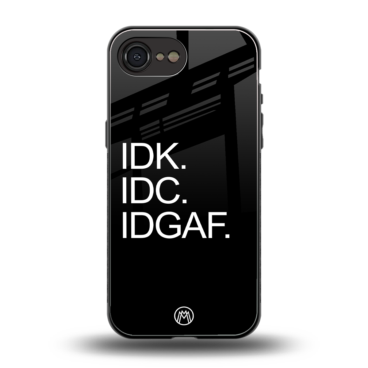 idgaf back phone cover | glass case for iphone 16e