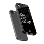 idgaf back phone cover | glass case for iphone 16e