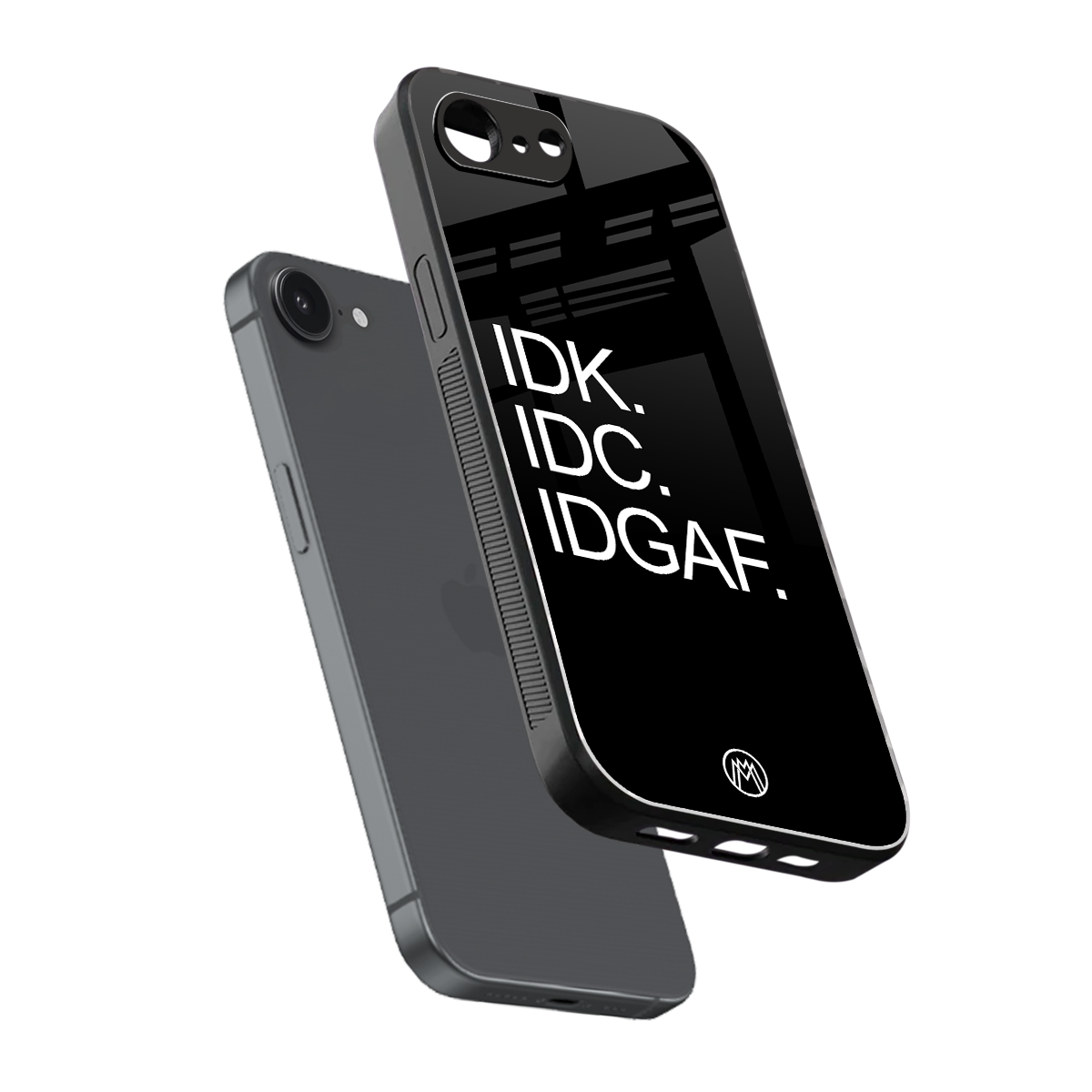 idgaf back phone cover | glass case for iphone 16e