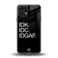 idgaf back phone cover | glass case for nothing phone 1